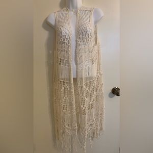 Women’s cover up or long vest sz 2xl